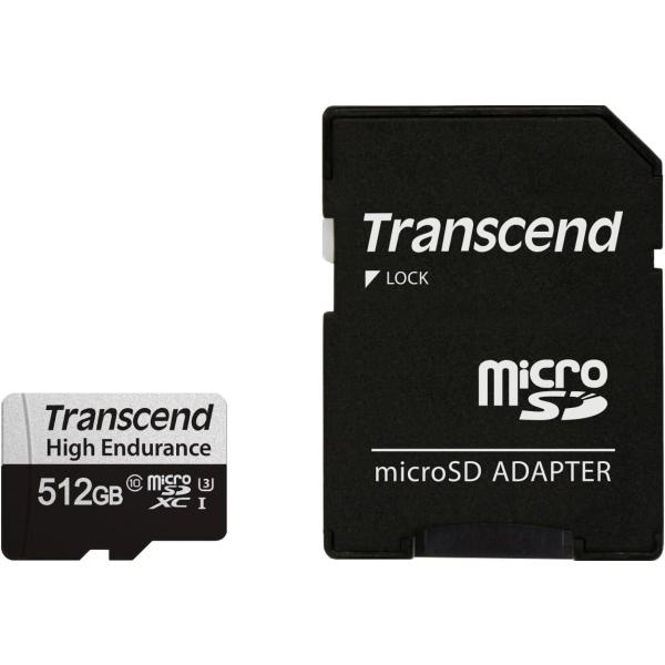 Transcend microSDXCカード 512GB Class10 UHS-I U3 高耐久 ...