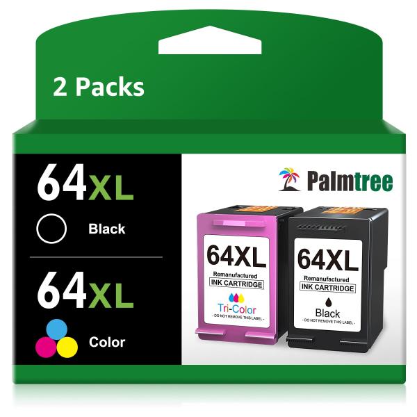 64XL Ink Cartridges Black and Color Replacement fo...