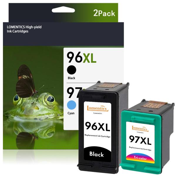96XL / 97XL High Yield Ink Cartridges 2 Pack (1Bla...