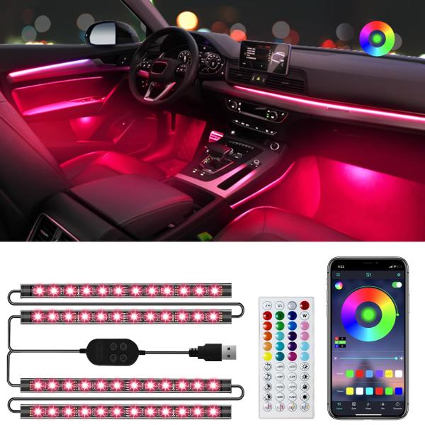 【並行輸入品】Hovano Car LED Lights, App Control with Sma...