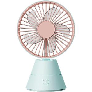 【並行輸入品】Stebcece Mini Tabletop Fan Quiet Portable Mini USB Rechargeable 並行