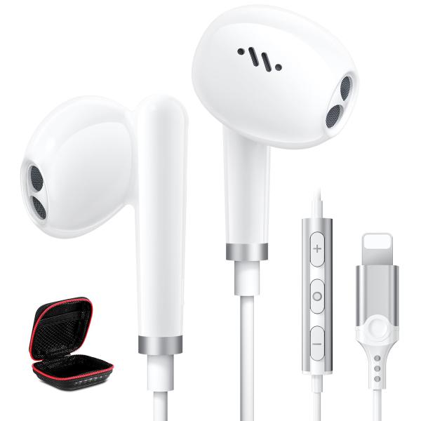 Jiunai for iPhone Earbuds, Wired Headphone with Li...