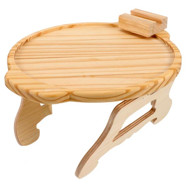 【並行輸入品】Veemoon Sofa Armrest Tray Wood Serving Tray...
