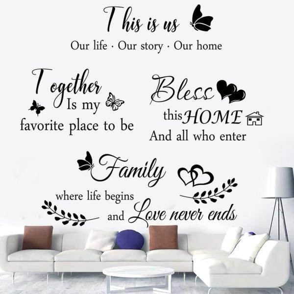 【並行輸入品】4 Pieces Home Wall Decor Signs, THIS IS US ...