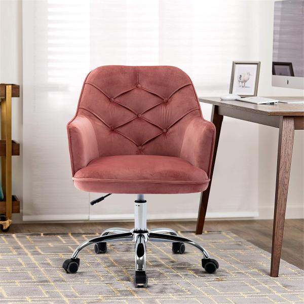 Velvet?Swivel?Shell?Chair?for?Living?Room,Office C...
