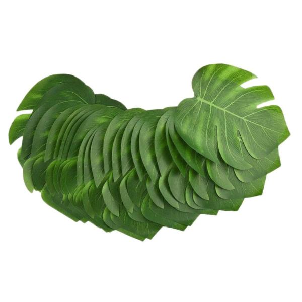 VOSAREA 30pcs Wreath Decor Palm Leaves Backdrop Pa...