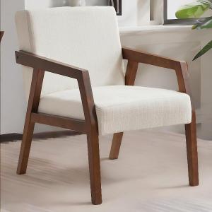 HUIMO Side Chair Solid Wooden Armchair Modern Century Chair Tufte