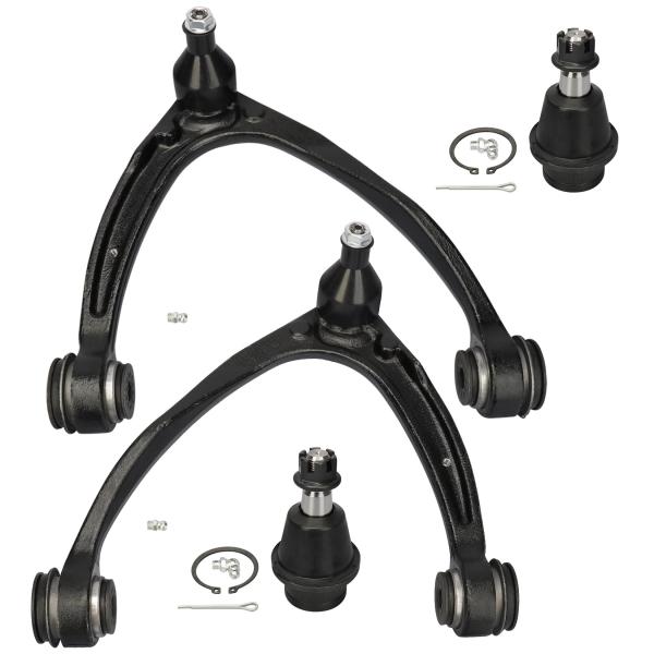 【並行輸入品】IRONTEK フロントアッパーコントロールアーム ボールジョイント付き 4個 200...