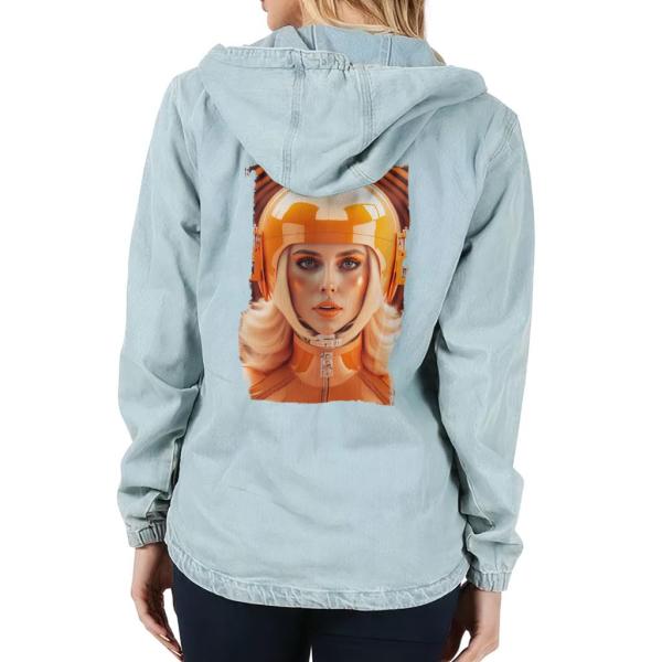 【並行輸入品】Racer Design Women's Denim Jacket with Hood...