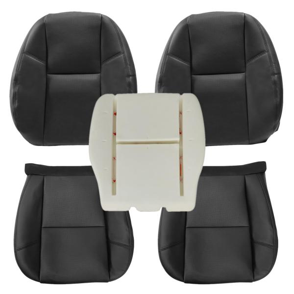 【並行輸入品】NLQR 運転席と助手席側 ボトム&amp;トップ リーンバックシートカバー&amp;フォームクッショ...