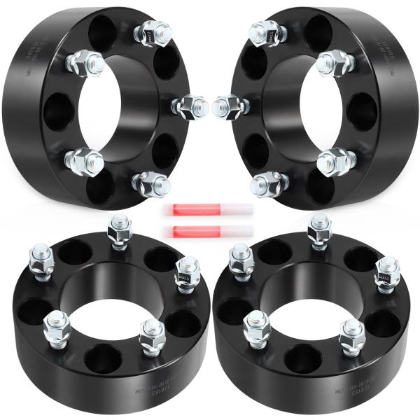 【並行輸入品】SCITOO ホイールスペーサー 4個 5x5 2インチ ボア 87.1mm スタッド...
