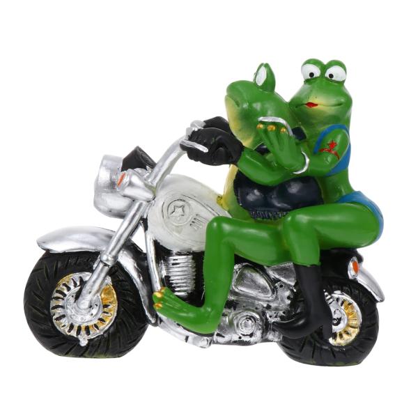 【並行輸入品】BUTIFULSIC Frog Motorcycle Craft Frog Figur...