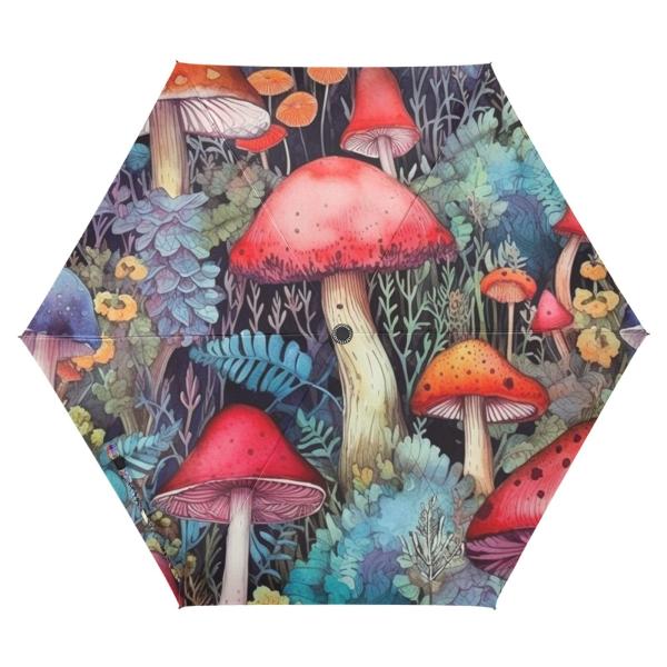 【並行輸入品】ZENWAWA Watercolor Painting Mushroom Travel...