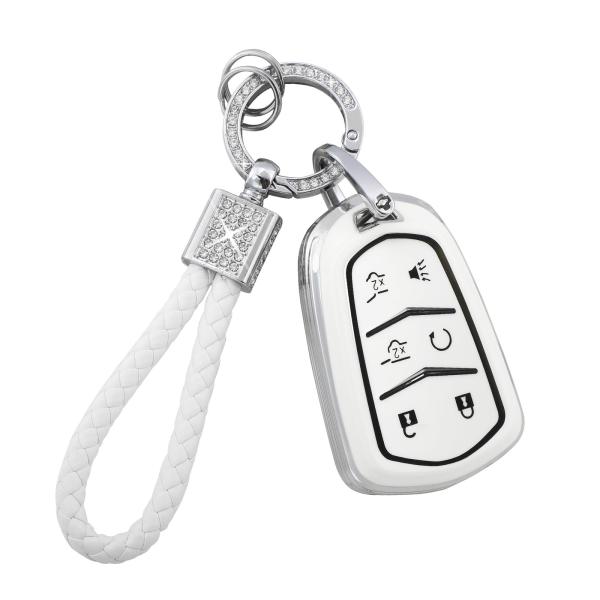 【並行輸入品】 PIFOOG Key Fob Cover for Cadillac Escalade...