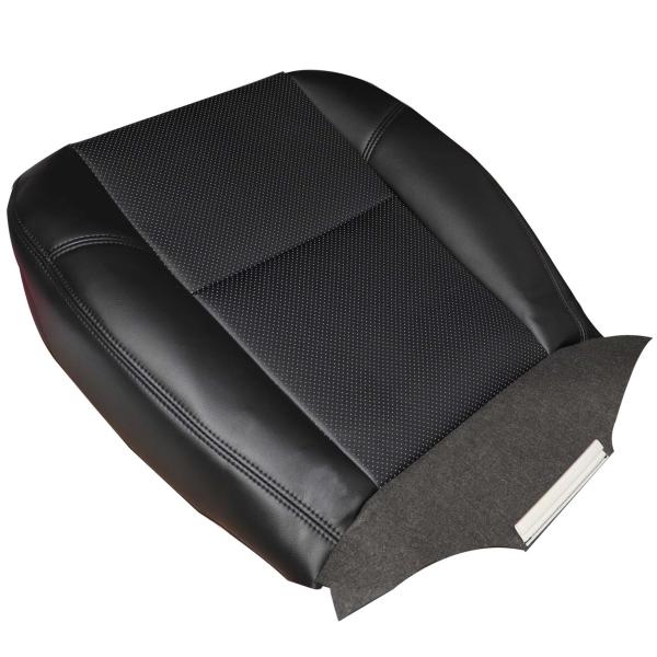 【並行輸入品】AOUTTUOA 運転席または助手席用ボトムレザー穴あきシートカバー ブラック キャデ...