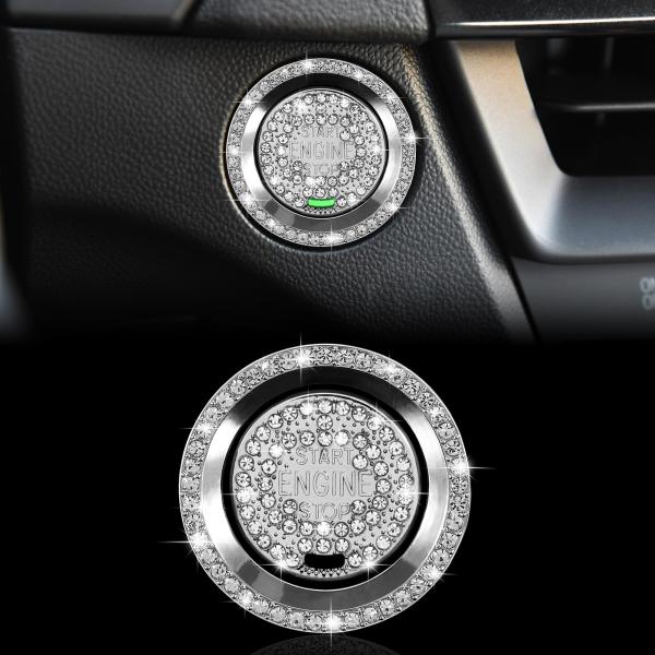 【並行輸入品】TOMALL キラキラ 車 エンジン スタートボタン カバー キャデラック XT6 C...