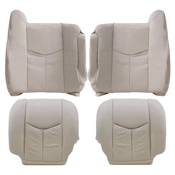 【並行輸入品】SecosAutoparts 運転席と助手席のボトムとトップ リーンバック レザーシー...