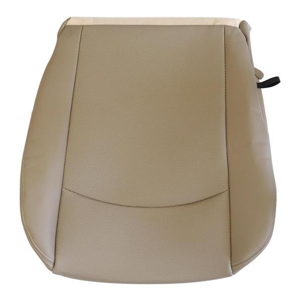 【並行輸入品】SecosAutoparts 助手席ボトム交換用穴あきレザーシートカバー タン Dod...