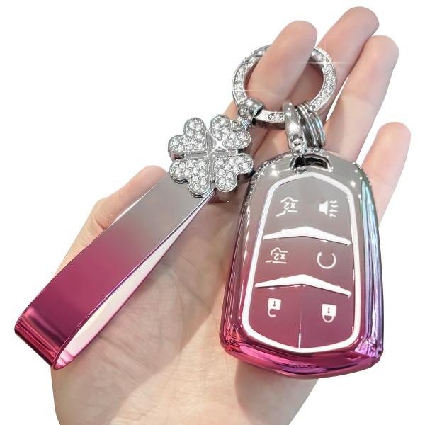 【並行輸入品】 PIFOOG Escalade Key Fob Cover for Cadillac...