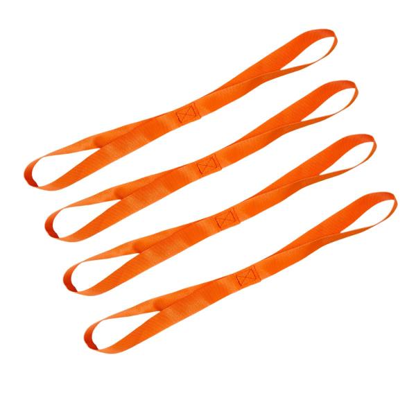 【並行輸入品】Wevdn ソフトループタイダウンストラップ 4個 1.1インチ x 18インチ 高耐...