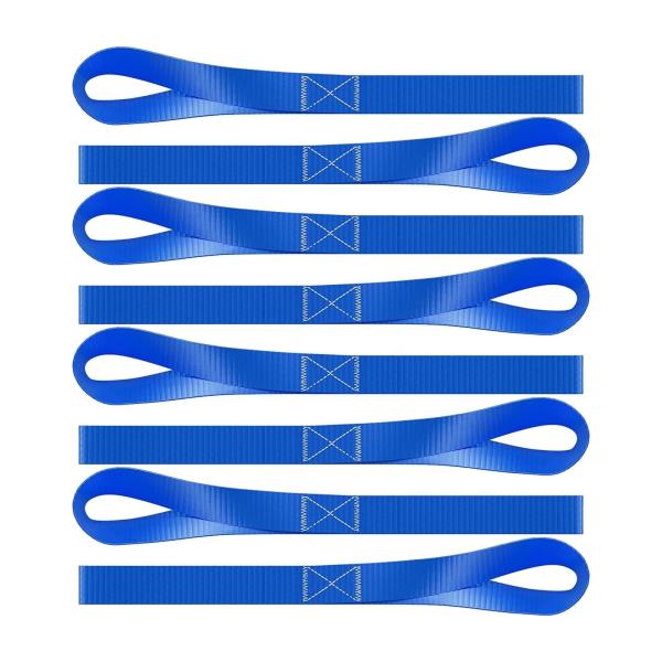 【並行輸入品】ijuicy カーカーゴ固定ストラップ 8個 1インチ x 11.6インチ 柔軟な引張...