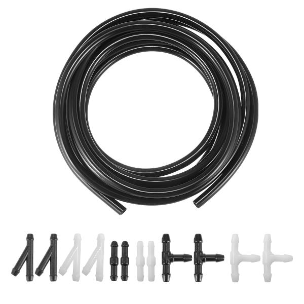 【並行輸入品】Zpana 車用フロントガラスウォッシャーホースキット、4メートルの車両用流体チューブ...