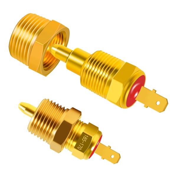 【並行輸入品】 USUCRRE 3/8" NPT Fan Thermostat Temperatur...