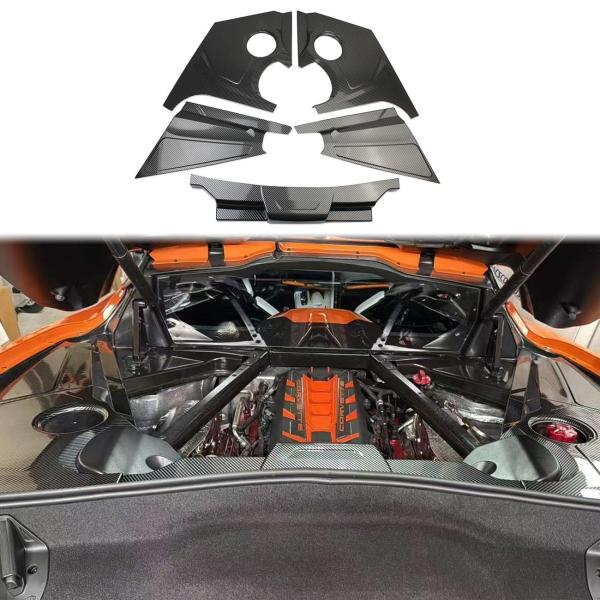 【並行輸入品】crosselec カーボンファイバースタイル エンジンコンパートメント サラウンドオ...