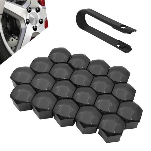 【並行輸入品】GRANDI ホイールナットカバー、防錆防塵六角ナットキャップ、取り外しツール付き、厚...