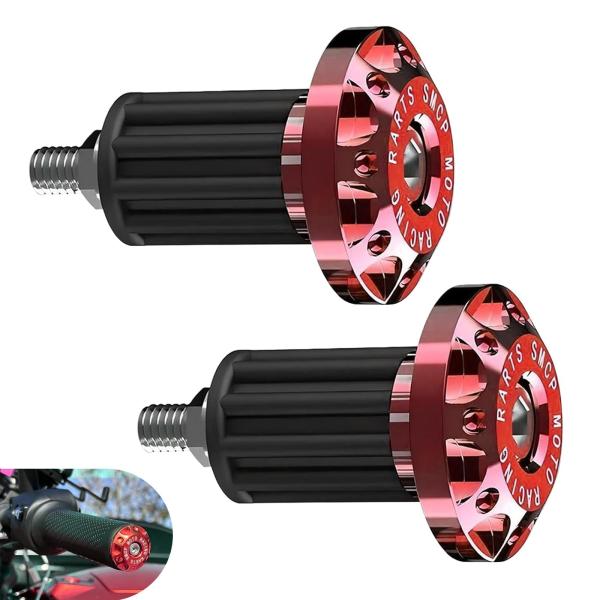 【並行輸入品】Titgoes 2個 オートバイ バーエンドプラグ、耐摩耗性合金ハンドルバーグリップエ...