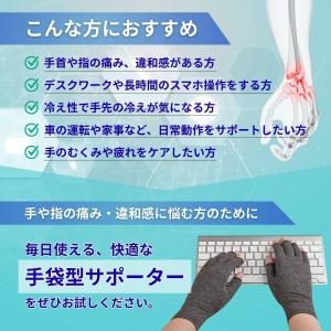 着圧手袋 手袋サポーター 着圧 手首 手指 サ...の詳細画像5