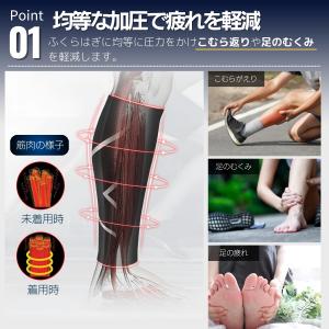 ふくらはぎサポーター 2枚入り 着圧ソックス ...の詳細画像2