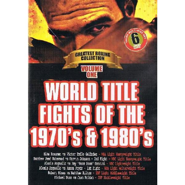70年代＆80年代の世界タイトルマッチコレクション　第一巻　(DVD6枚組)