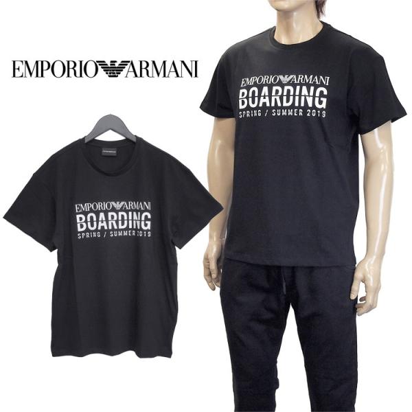 エンポリオアルマーニ EMPORIO ARMANI Tシャツ BOARDINGロゴ カプセルコレクシ...