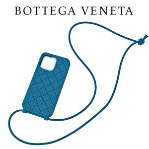 ボッテガ ヴェネタ BOTTEGA VENETA ストラップ iPhone 14 Pro Max ケース 733834-V0EY0-4231 ディープパシフィック