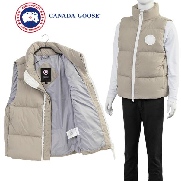 カナダグース CANADA GOOSE ダウンベスト ローレンス ホワイトディスク 750フィルパワ...