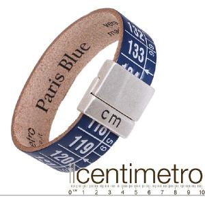 センチメトロ ilcentimetro レザーブレスレット ネイビー Paris Blue｜importbrand-jp