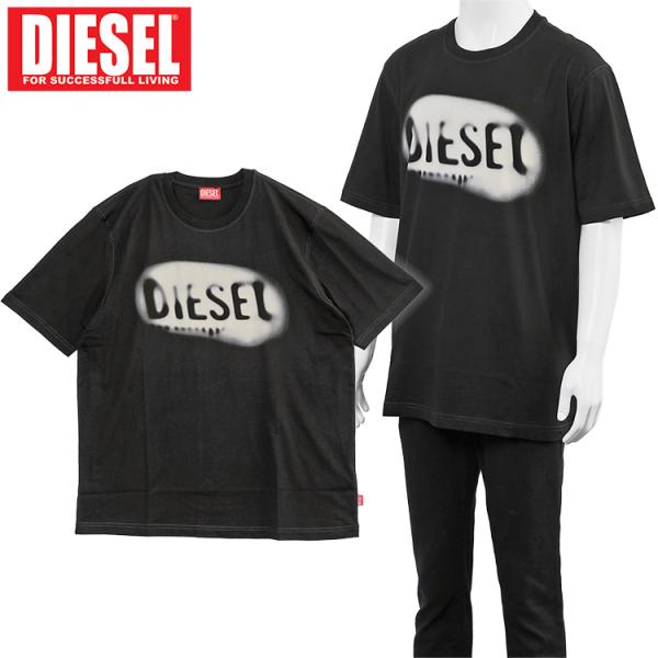 ディーゼル DIESEL Tシャツ 抜染プリント T-ADJUST-V2 A19971-0QIAM ...