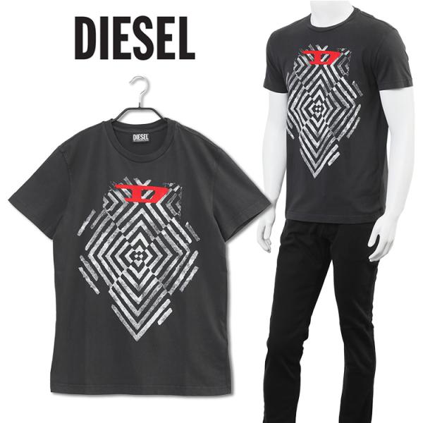 ディーゼル DIESEL 半袖 プリント Tシャツ A05257-0TDAN T-DIEGOR-C1...