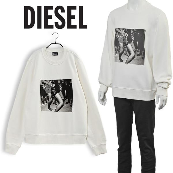 ディーゼル DIESEL トレーナー フォトプリント レギュラーフィット A07126-0DMAF ...