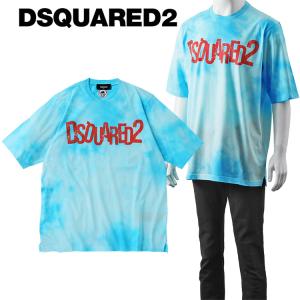 ディースクエアード Tシャツ Tie&Dye Skater T-shirt リラックスフィット S71GD1243-S22427-970A｜importbrand-jp