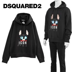 ディースクエアード パーカー DSQUARED2 Icon Cool Hoodie レギュラーフィット S79GU0105-S25516-900｜importbrand-jp