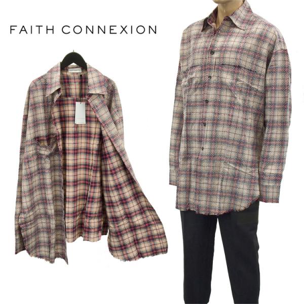 フェイス コネクション FAITH CONNEXION スタッズ シャツ チェック柄 M1819T0...