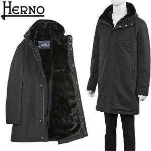 ヘルノ HERNO キーストーン&ライトフェイクファー コート HERNO Keystone Parka PA000170U-12343Z-9300 NERO