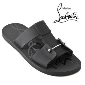 Christian Louboutin クリスチャンルブタン Zakouski ザコウスキー サンダル 1260621-BK01 ブラック メンズ レザー