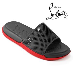 Christian Louboutin クリスチャンルブタン Easy Breezy イージー ブリージー サンダル 1260773-BK01 ブラック メンズ ラバー