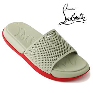 Christian Louboutin クリスチャンルブタン Easy Breezy イージー ブリージー サンダル 1260773-E823 HAIIRO グレー メンズ ラバー