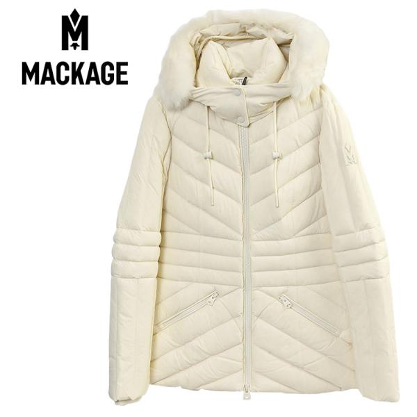 マッカージュ MACKAGE ダウンジャケット シープファー NADIA-SH-CREAM