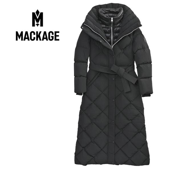 マッカージュ MACKAGE 2way ダウンライナー ロングコート LAURELLA-BLACK