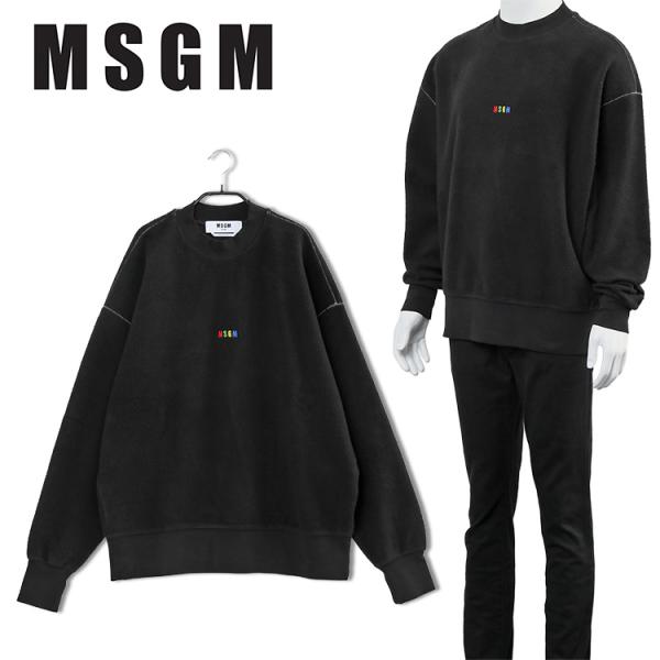 エムエスジーエム MSGM トレーナー Reverse style rainbow micro-lo...